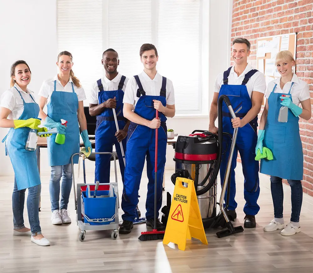 commercial cleaning crew